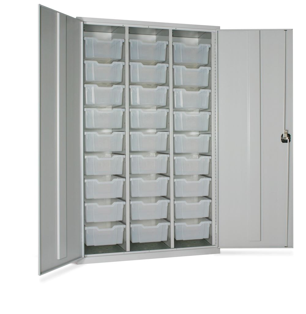 High Capacity Storage Cupboard with 27 Trays 