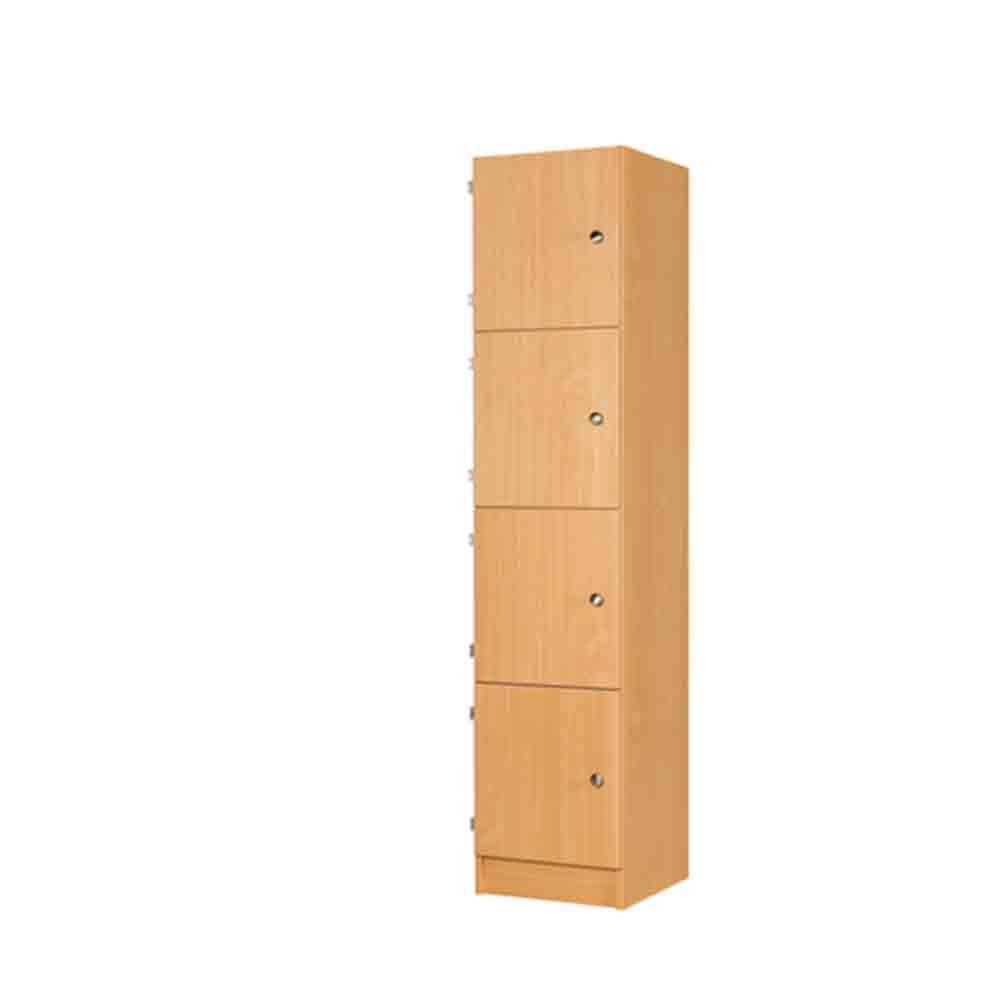 Four Door MDF Laminate Wooden Locker 1800H