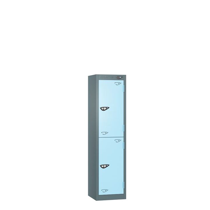 Pure Metal School Locker - 2 Door Low Height 120cm
