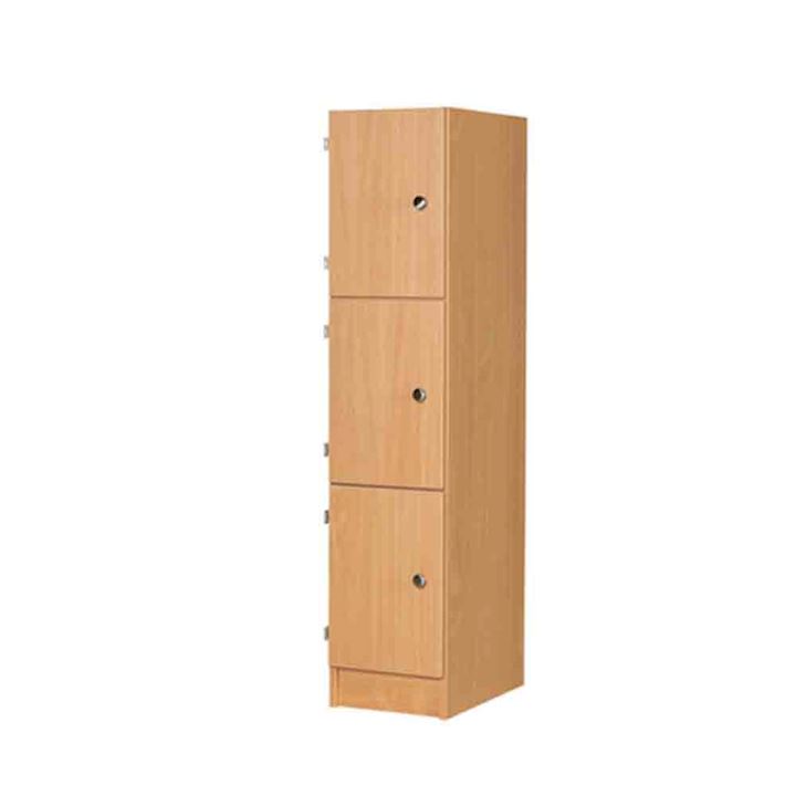 Classic Wooden Three Door Primary Locker