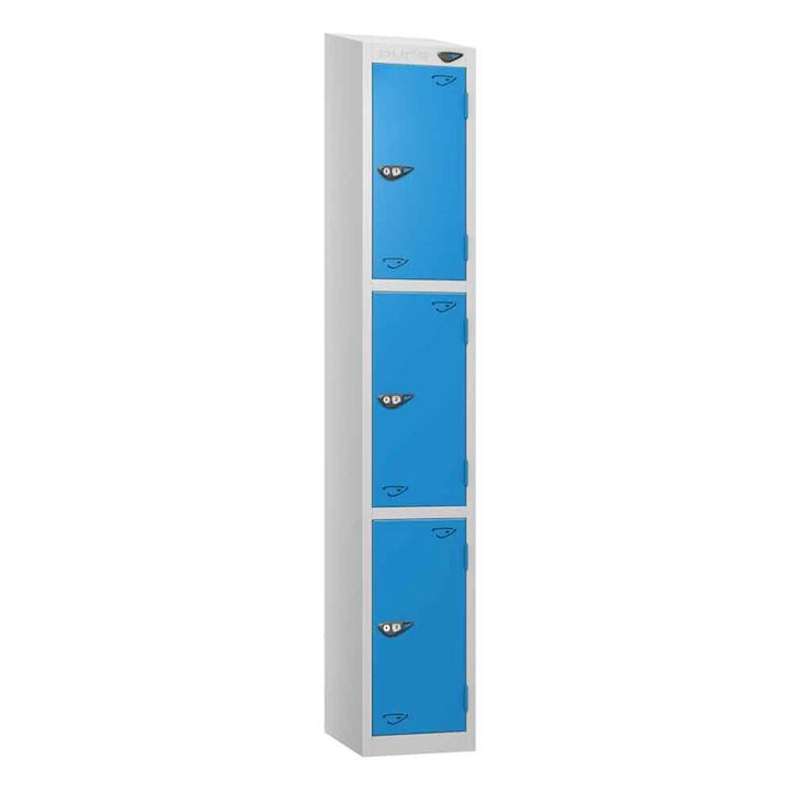 Pure 3-Door Metal Sloping Top Locker - Tall