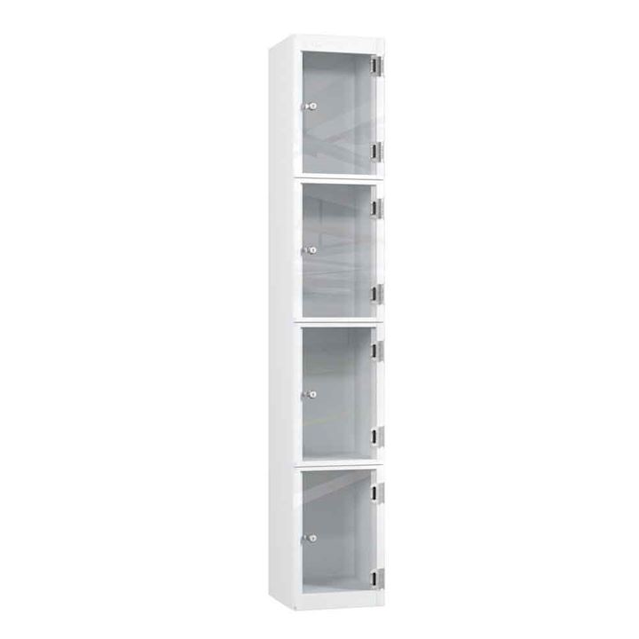 Pure Perspex Clear Vision Locker - 4 Door