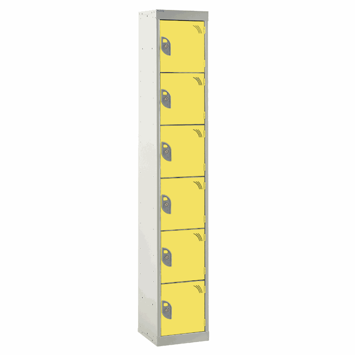 QMP 6 Door Storage Lockers - 180cm - Keylocks or Hasps