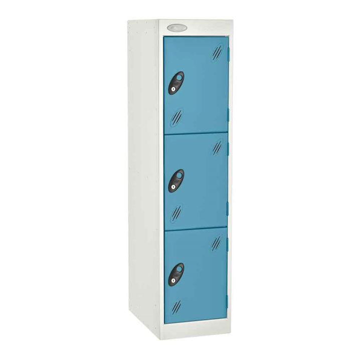 Probe Metal Education Locker - Medium Height 3 Door 